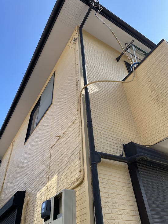 工事前　茨城県のお客様の電源配線工事
